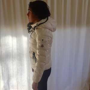 Moncler White Ski Jacket